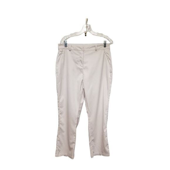 Maggie Lane Women's Flat Front Tech Golf Pants Active Athletic Beige Size 8 - Picture 1 of 8